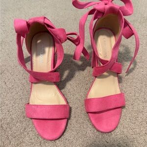 Caparros Pink Lace-Up Women's Sandals